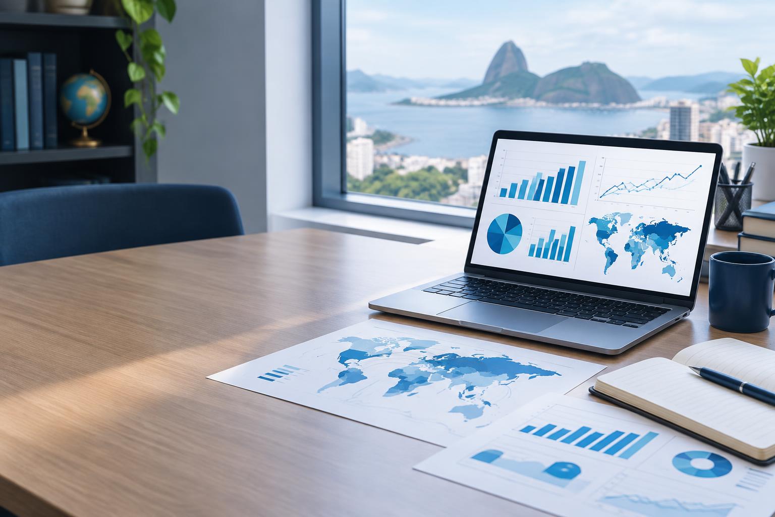 Planilhas, gráficos e mapas para análise de dados internacionais